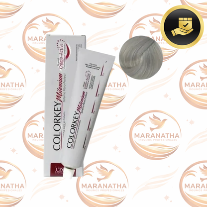Tinta Silkey Colorkey Milenium Tono 1001 Platino Extra Aclarante para Cabello 120gr