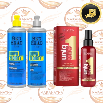 Kit Tigi Shampoo Y Acondicionador + One De Revlon