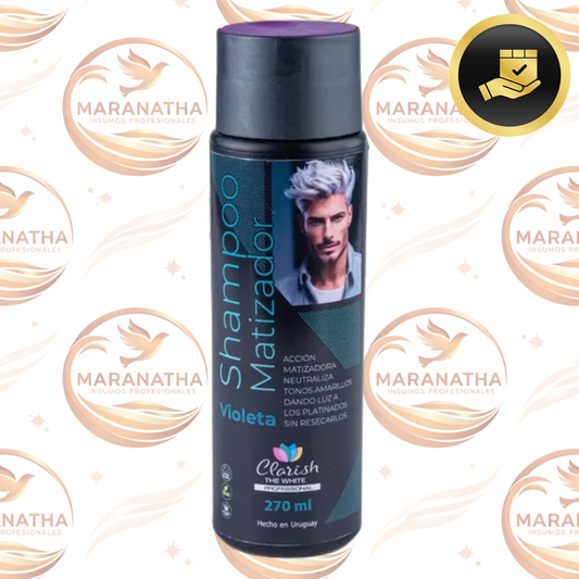 Shampoo Matizador Violeta Hombre 270ml Clarish The White