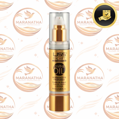 Gotitas Aceite Argán Liss Expert Divine Oil Para El Cabello El Cuerpo Y Uñas Hidrata Repara Protege 50ml