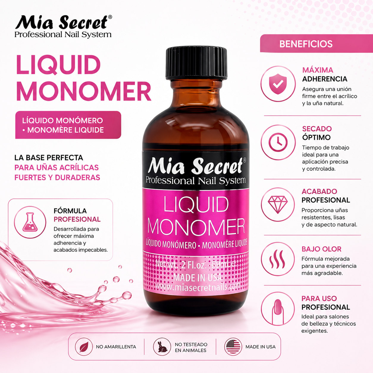 Monomero Liquido Mia Secret 59ml