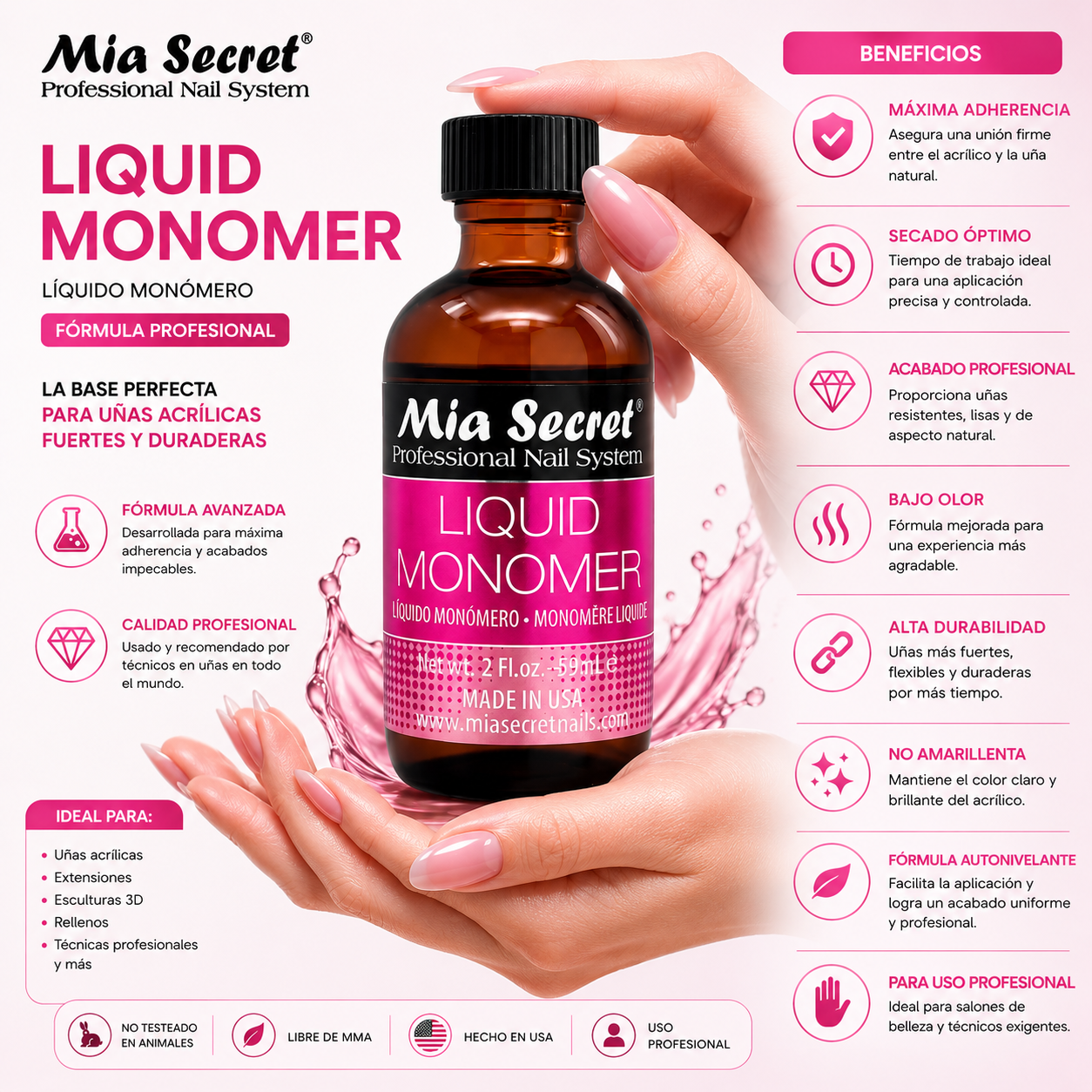 Monomero Liquido Mia Secret 59ml