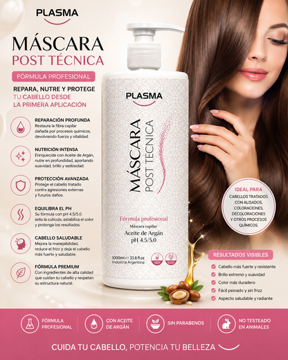 Mascara Post Tecnico Plasma 1lt Profesional