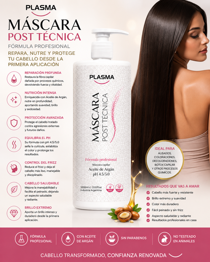 Mascara Post Tecnico Plasma 1lt Profesional