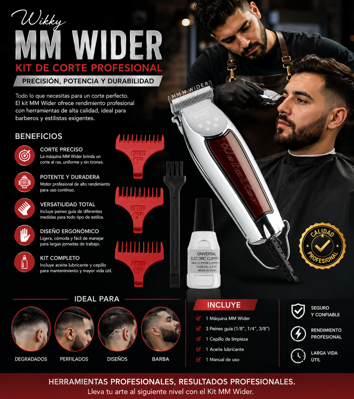 Patillera Detaliler Whal Profesional