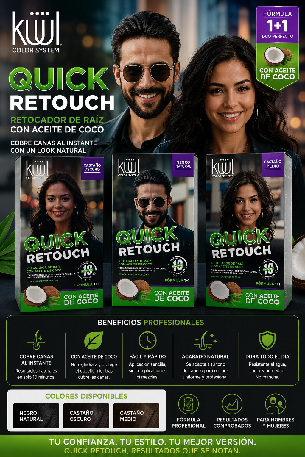 Tinte Retocador Raíz Küül Quick Retouch 3 Tonos