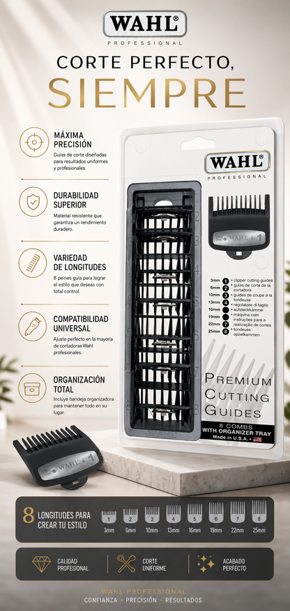 Maquina Wahl Peines Sobrepeines Metálicos