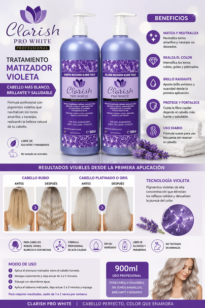 Shampoo O Acondicionador Matizador Blonde Violet 900ml