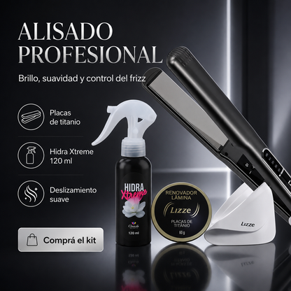 Plancha Lizze Extrem + Kit Mantenimiento + Protector Termico