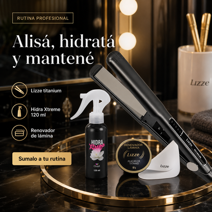 Plancha Lizze Extrem + Kit Mantenimiento + Protector Termico