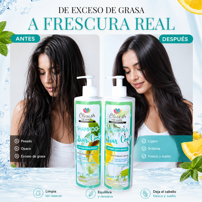 Pack Shampoo Sin Sal + Acondiccionador Menta Y Limon