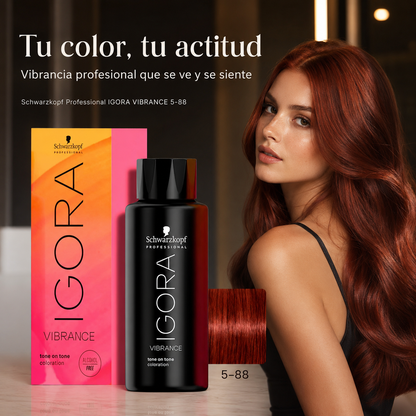 Tinte En Gel Tono Sobre Tono 60ml Igora Vibrance Schwarzkopf Tono 5-88