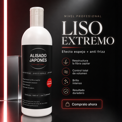 Alisado Japonés Profesional 1000 ml – Liso Extremo y Control Total del Frizz
