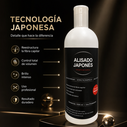 Alisado Japonés Profesional 1000 ml – Liso Extremo y Control Total del Frizz