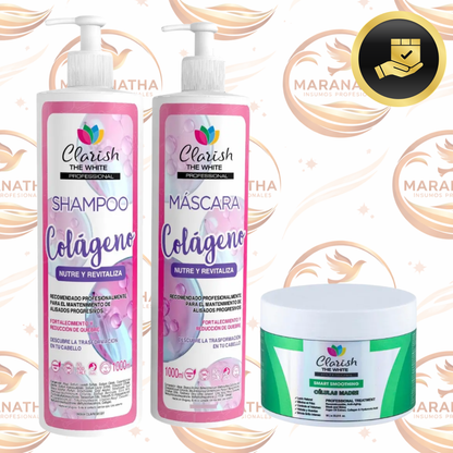 Pack Shampoo Sin Sal + Acond Colageno Rep. + Alisado S/f