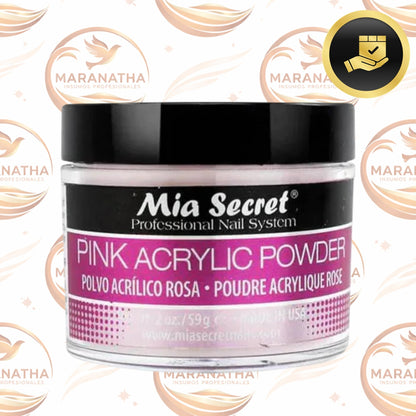 Mia Secret Polimero Polvo Acrílico Rosa - 60g