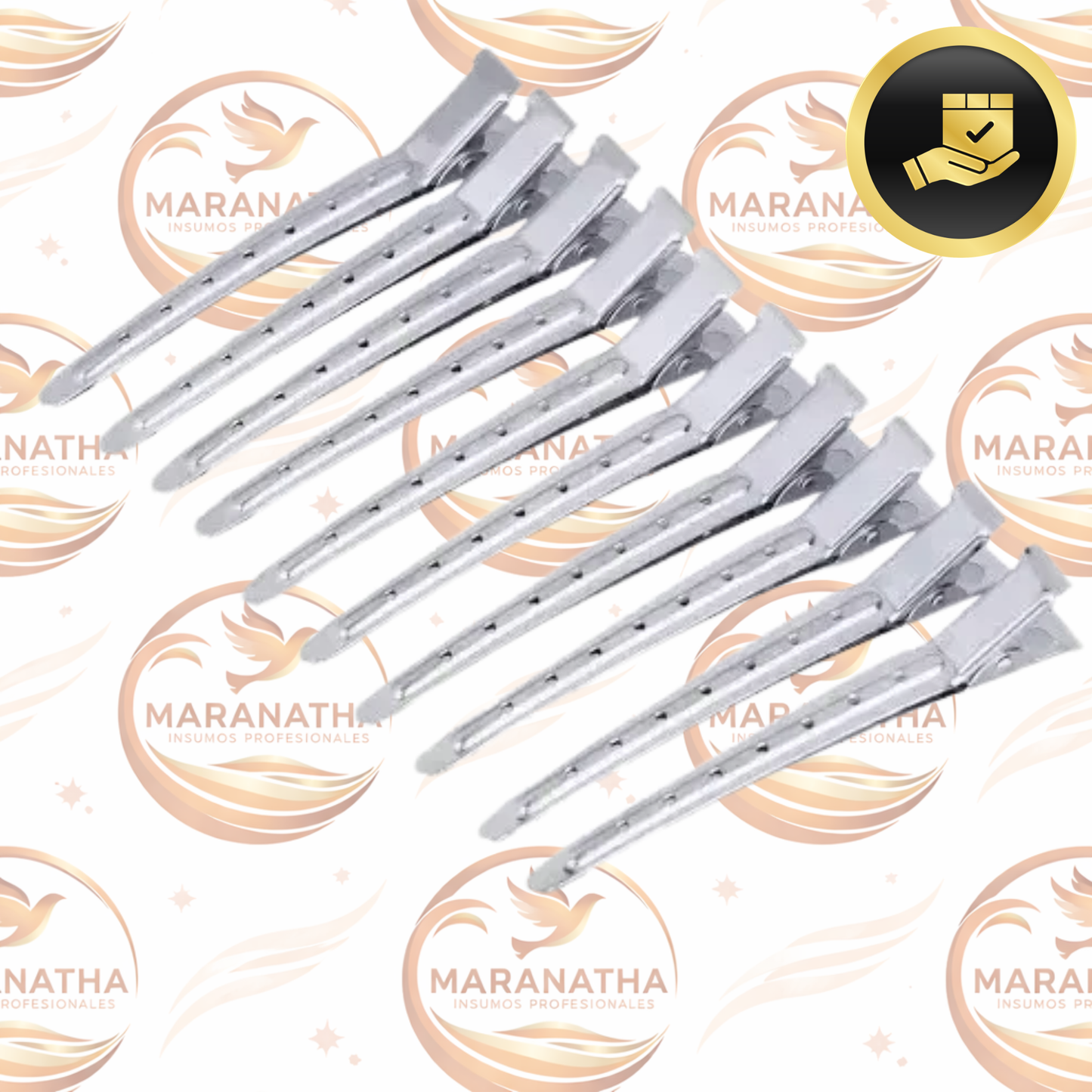 Pinza De Aluminio X 100 Pinzas De Aluminio Cortas
