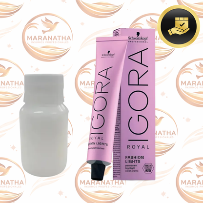 Tinta Igora Fashion Lights 60 Ml Mas Oxidante De 60ml