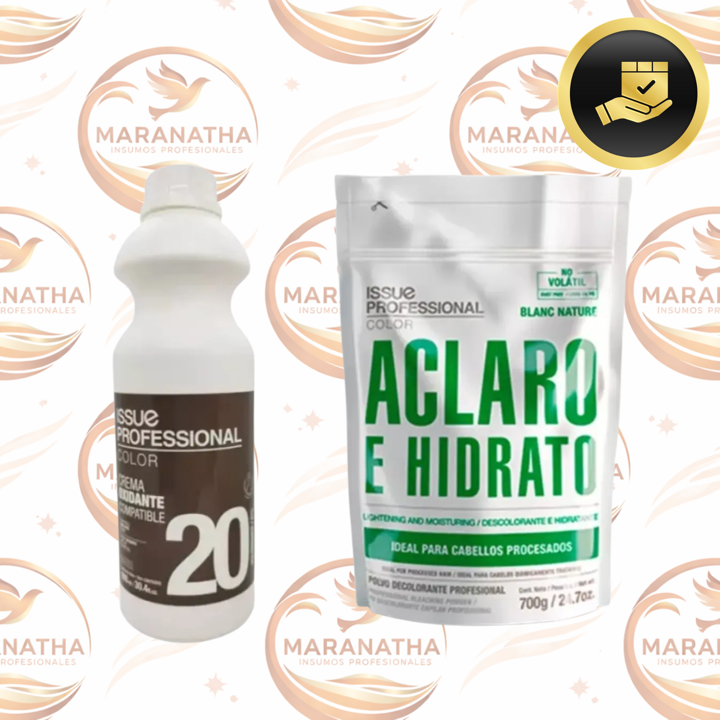 Polvo Decolorante Black Nature + Occidante 40vol