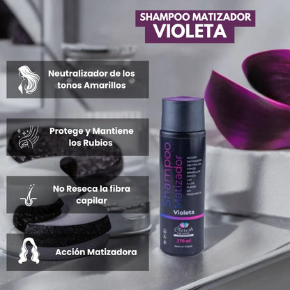 Shampoo Matizador Femenino + Keratina Blonde Decolorados