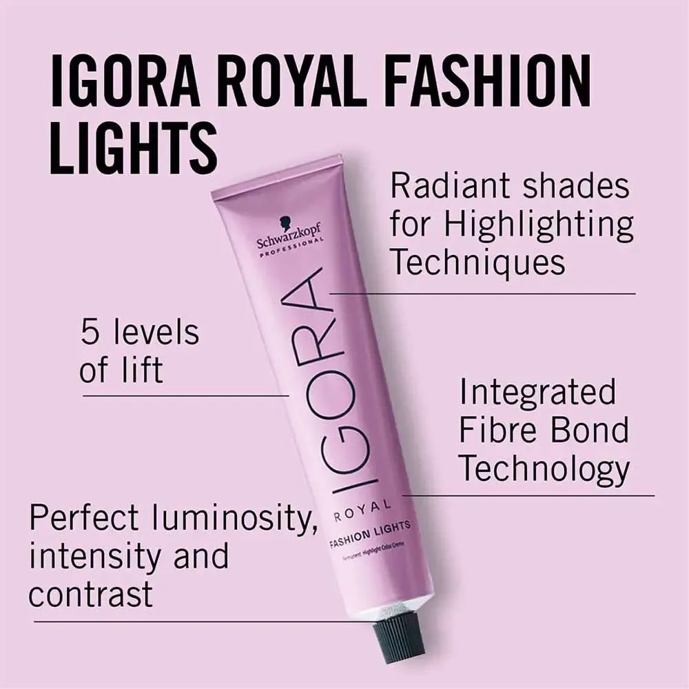 Tinta Igora Fashion Lights 60 Ml Mas Oxidante De 60ml