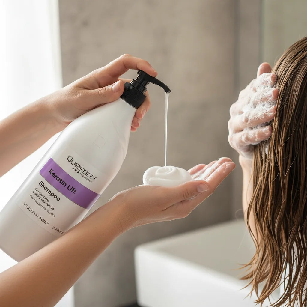 Pack Keratin Lift Shampoo+mascara+oleo Question Profesional