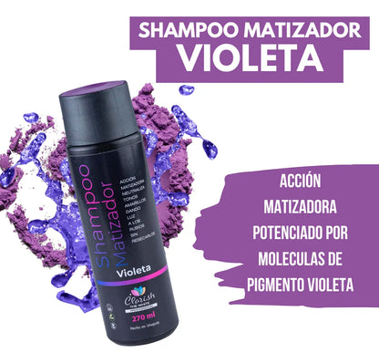 Shampoo Matizador Femenino + Keratina Blonde Decolorados