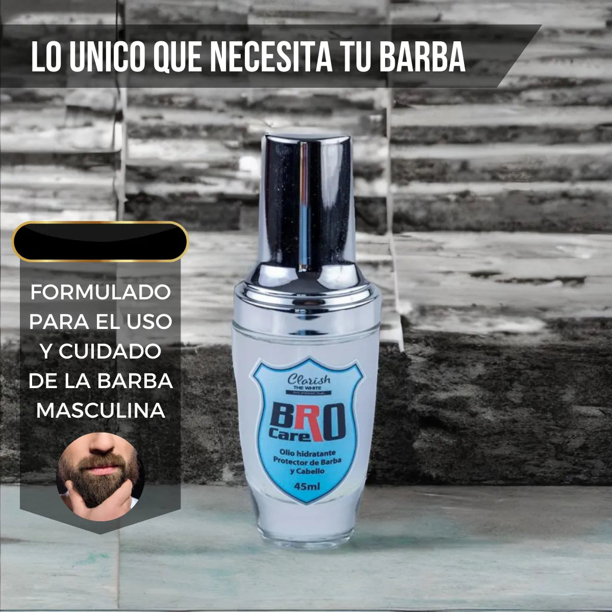 Oleo Para Barba Exquisite Men Clarish The White 45ml