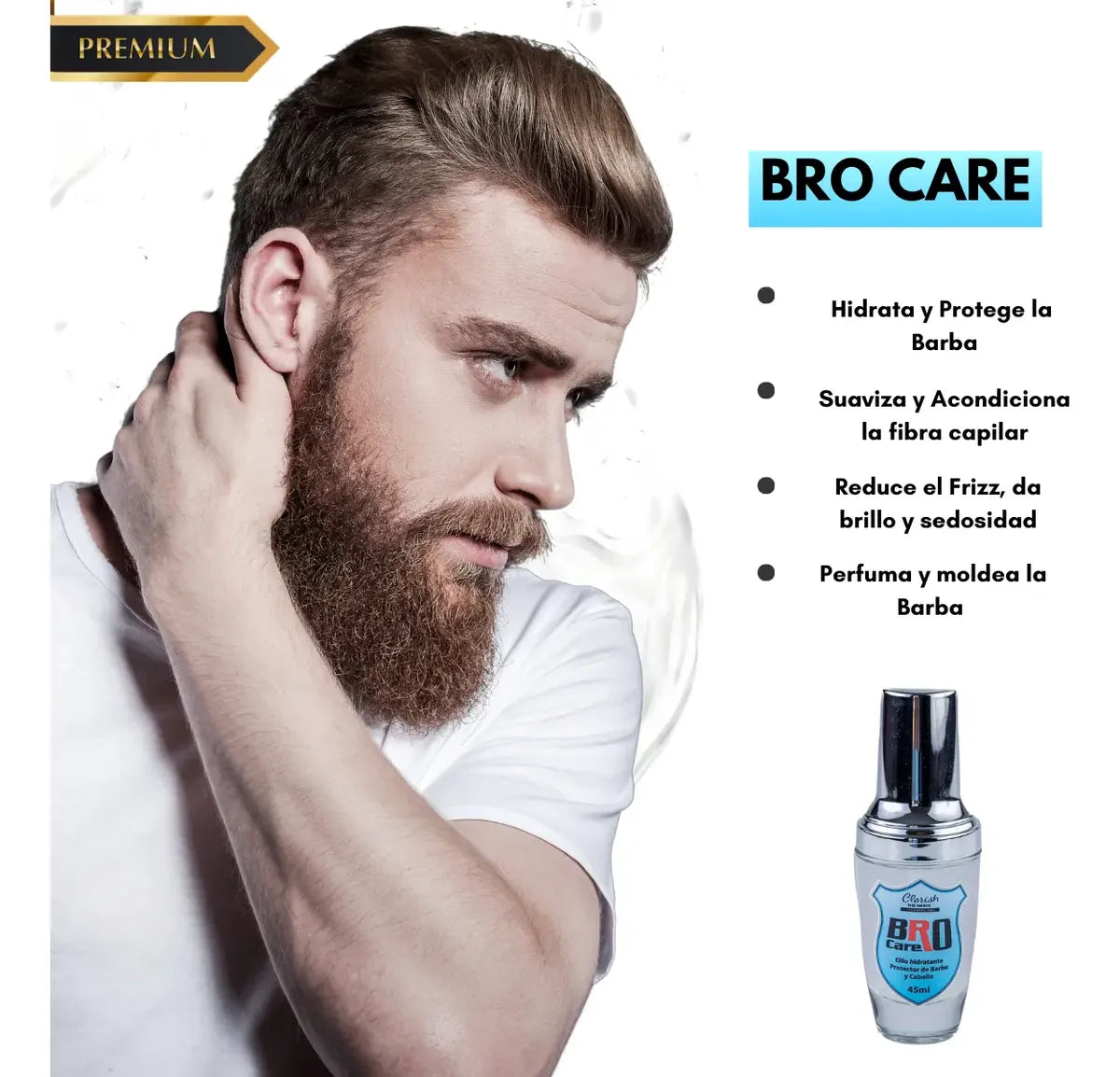 Oleo Para Barba Exquisite Men Clarish The White 45ml