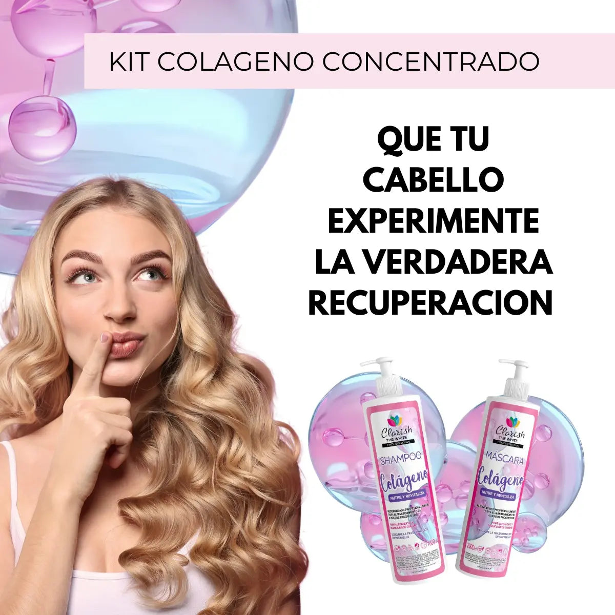 Acondicionador Sin Sal Colageno Concentrado 1lt Clarish