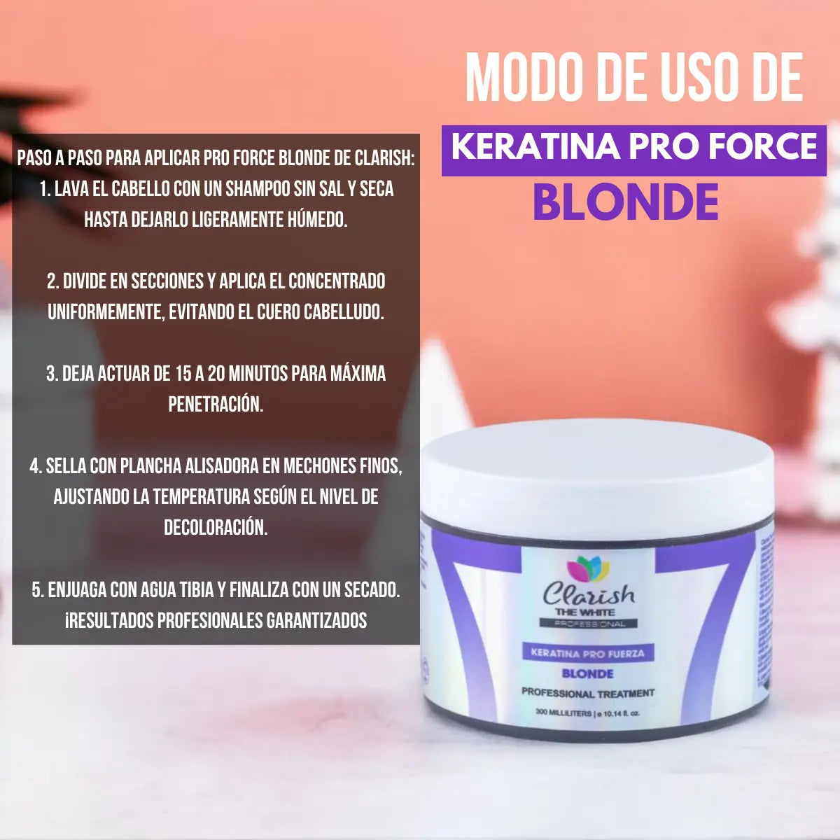 Shampoo Matizador Femenino + Keratina Blonde Decolorados