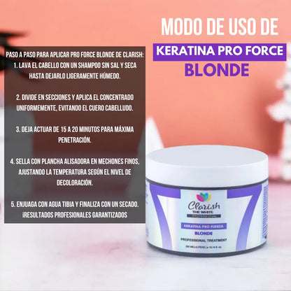 Shampoo Matizador Femenino + Keratina Blonde Decolorados