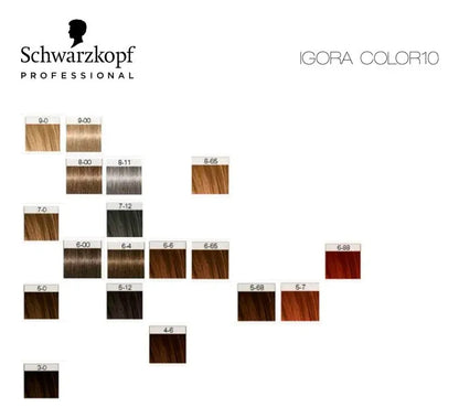 Tinta Igora Color 10 Con Oxidante 60ml Profesional