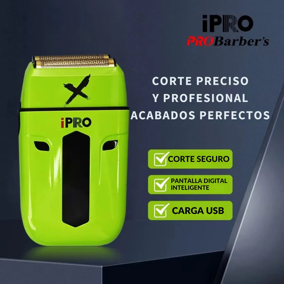 Rasuradora Ipro Profesional 8800 Rpm Digital Ultra