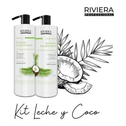 Kit Shampoo +acondicionado Riviera Profesional De Coco