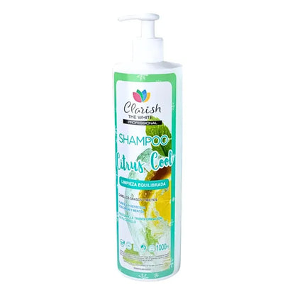 Shampoo Sin Sal Menta Y Limon Cabellos Grasos Clarish 1lt