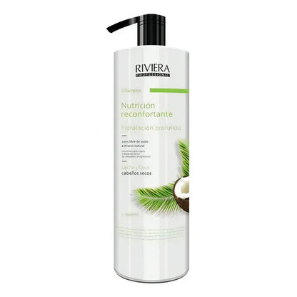 Shampoo Cabello Seco Proteína Leche Y Coco Riviera 1l