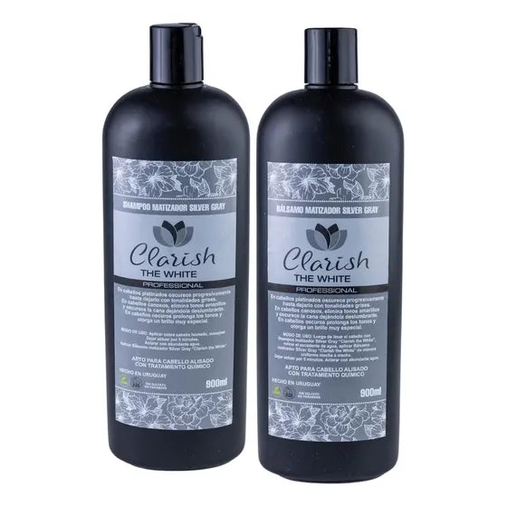 Shampoo Y Acondicionador Kit Matizador Silver Gray 900 Ml