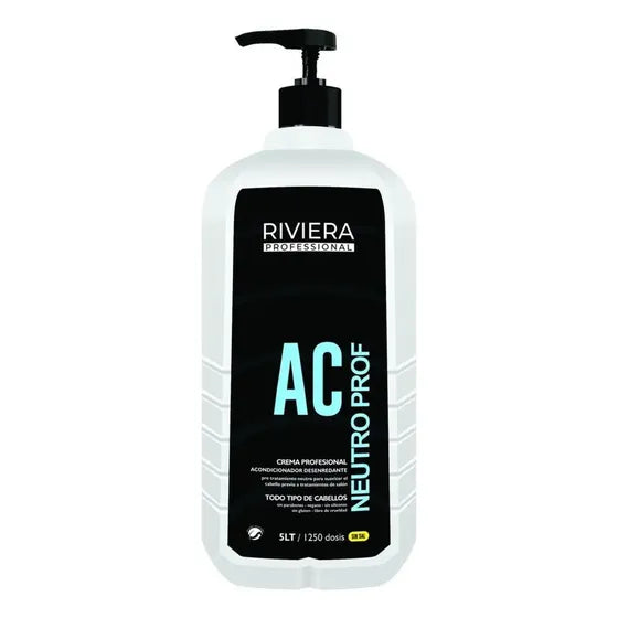 Acondicionador Neutro Riviera Profesional Sin Sal 5 Litros