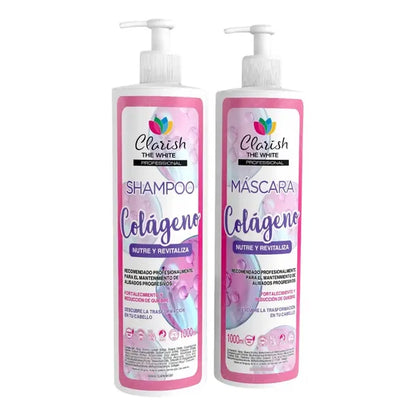 Shampoo Sin Sal Y Acondicionador Colageno  Clarish Prof Kit