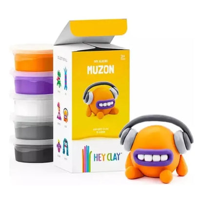 Hey Clay Plastilina Moldeable Foamy Color Muzon Para Niños 3+ Años