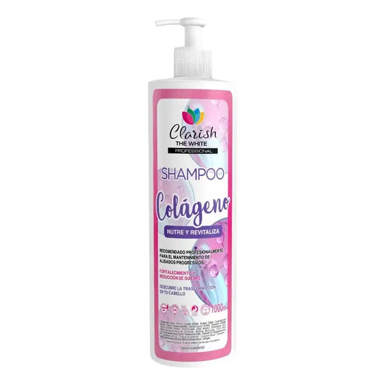 Shampoo Sin Sal Colageno Concentrado 1lt Clarish The White