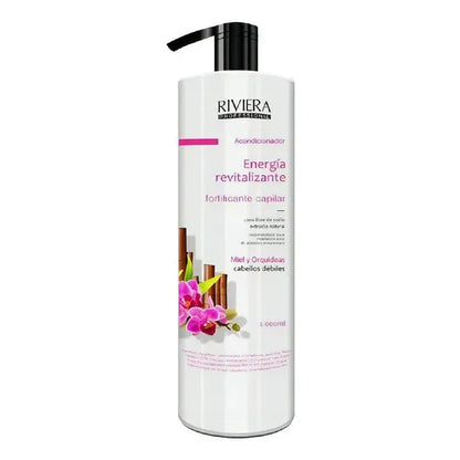 Acondicionador Sin Sal Riviera Miel Y Orquídeas Para Cabellos Débiles 1L