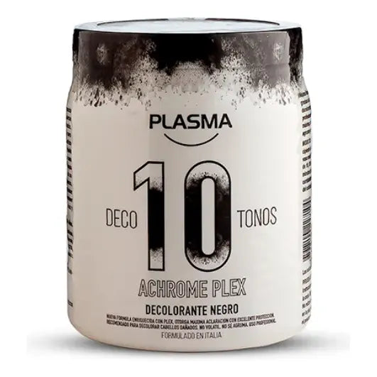Decolorante en Polvo Plasma Achrome Plex 500g Para Cabello 10 Tonos