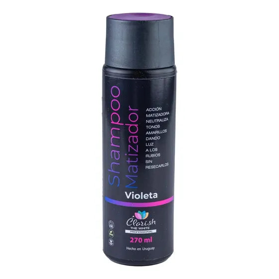Shampoo Matizador Violeta Femenino 270ml Clarish The White