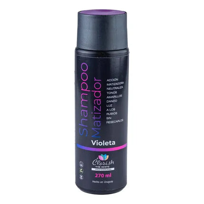 Shampoo Matizador Violeta Femenino 270ml Clarish The White