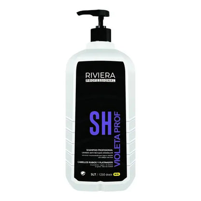 Shampoo Matizador Violeta Para Rubios Riviera Sin Sal 5l