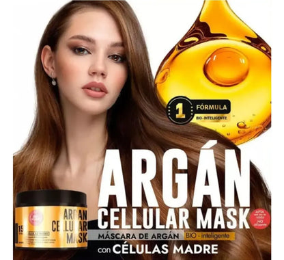 Máscara Células Madres Riviera 350gr + Aceite De Argán 100ml