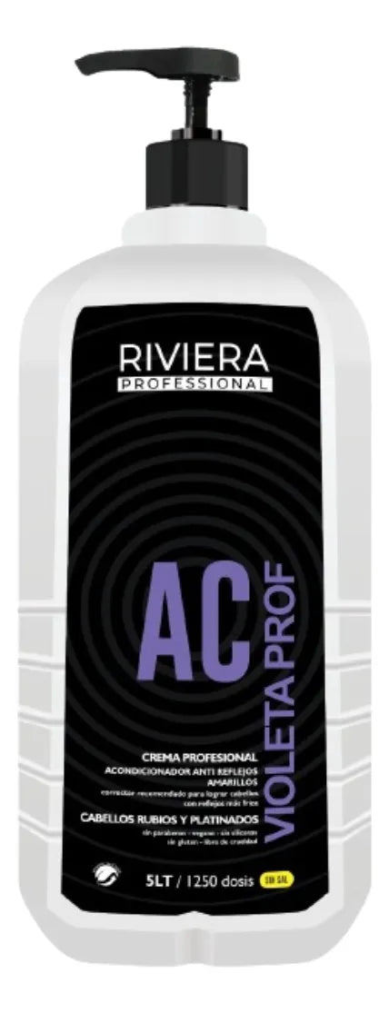 Acond Violeta Profesional Riviera 5l Rubios Platinados