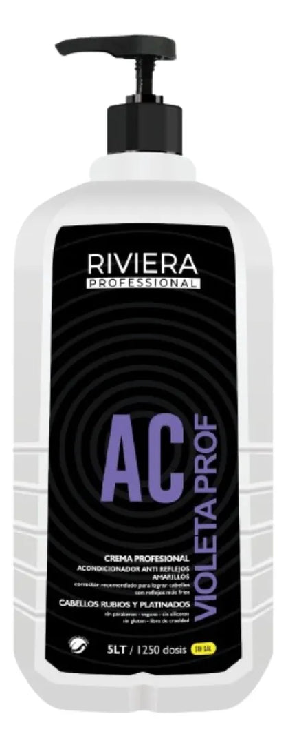 Acond Violeta Profesional Riviera 5l Rubios Platinados